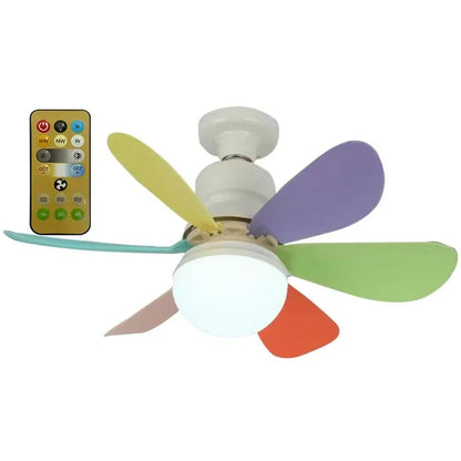 FLOR DE LUZ CON VENTILADOR