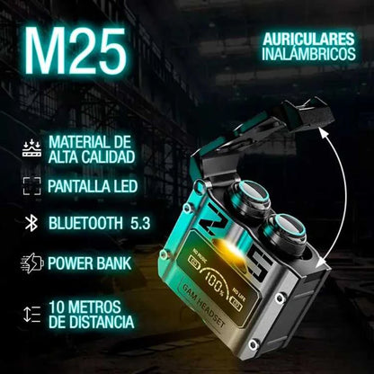 WIRELESS M25 - AUDIFONOS INALAMBRICOS M25 ⭐⭐⭐⭐⭐